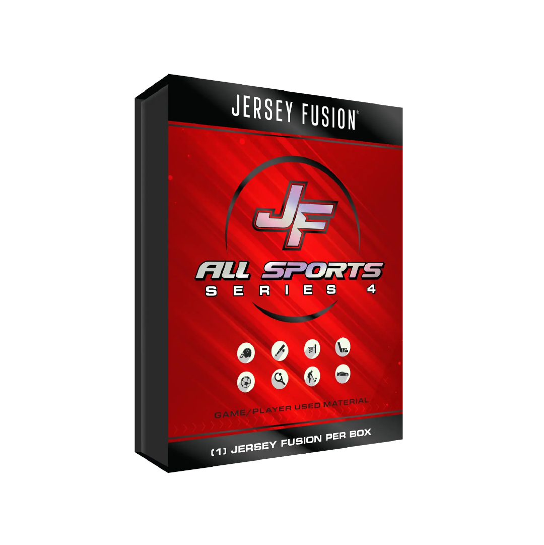 Jersey Fusion All Sports Edition Series 4 Sealed Box - Premium Collectible Sports Jerseys for Baseball, Basketball & Football - Perfect for Display, Gifting & Memorabilia Collection