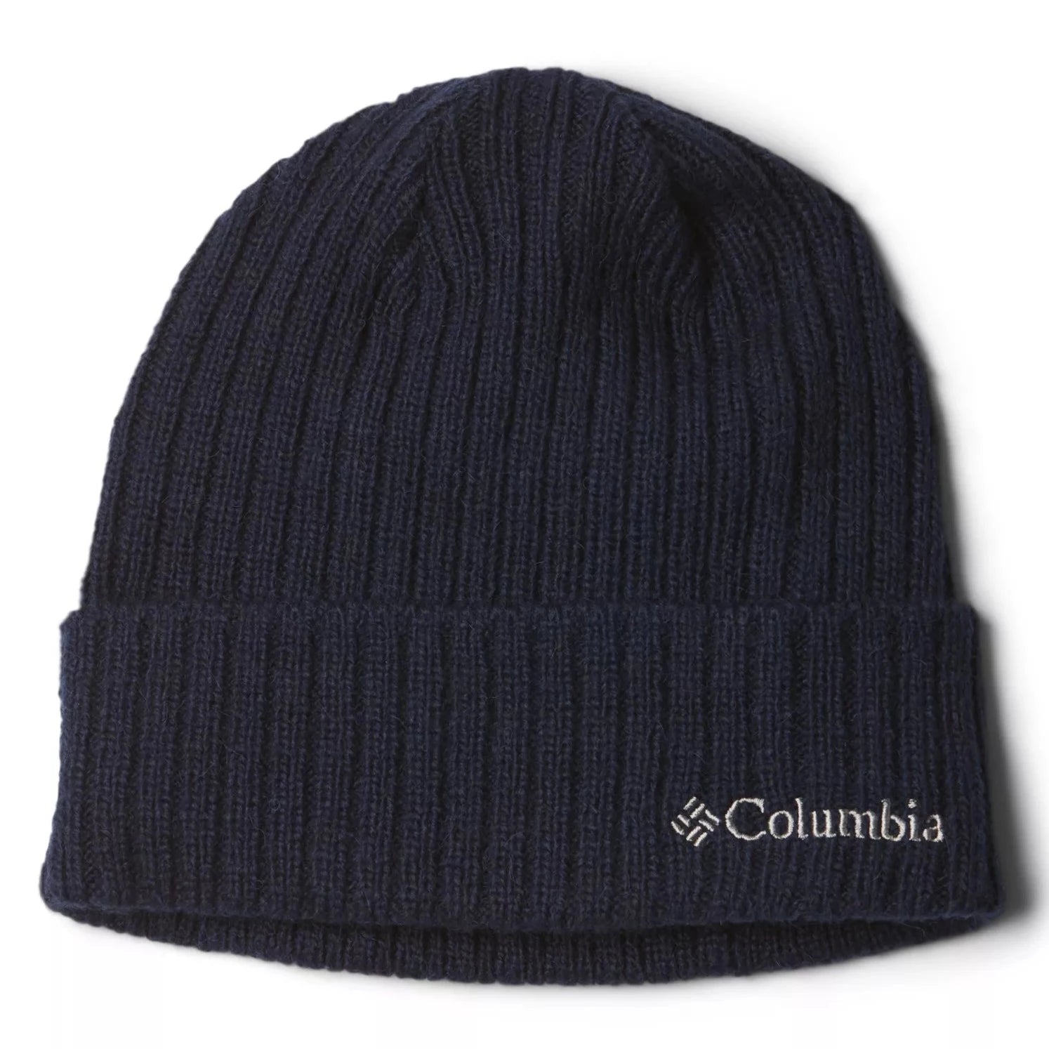 Columbia Men's Navy Blue Beanie Watch Cap - Warm Winter Knit Hat for Outdoor Activities, Skiing, and Hiking