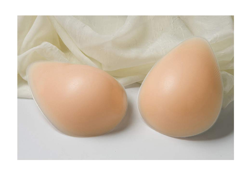 Nearly Me #240 So Soft Full Oval Silicone Mastectomy Breast Form - Beige (10 oz) | Post-Surgery Comfort & Natural Look for Everyday Wear, Swimwear & Active Lifestyle