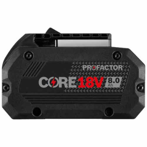Bosch GBA18V80 CORE18V 8.0Ah High-Performance Lithium-Ion Battery for Power Tools - Perfect for Drills, Saws & Outdoor Equipment