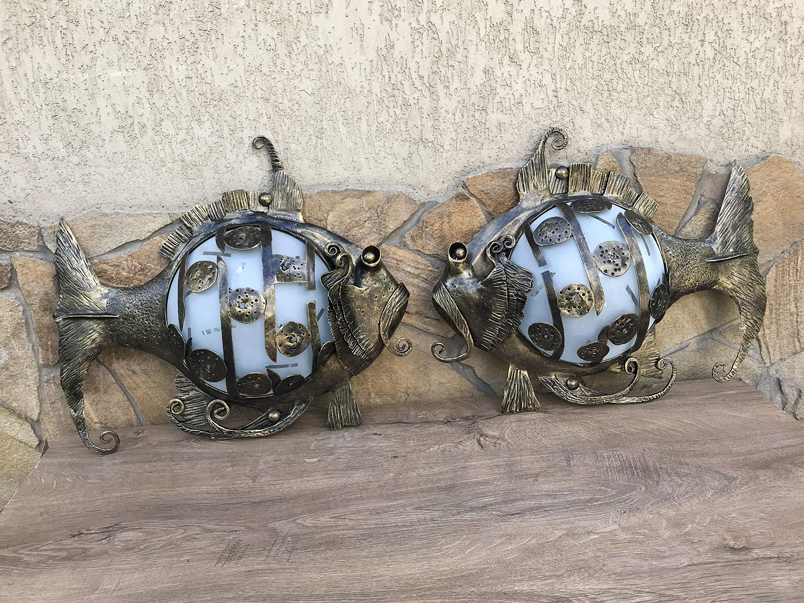 Stylish Fish-Themed Wall Sconce Lamp - Modern Decorative Lighting for Living Room, Bedroom & Hallway