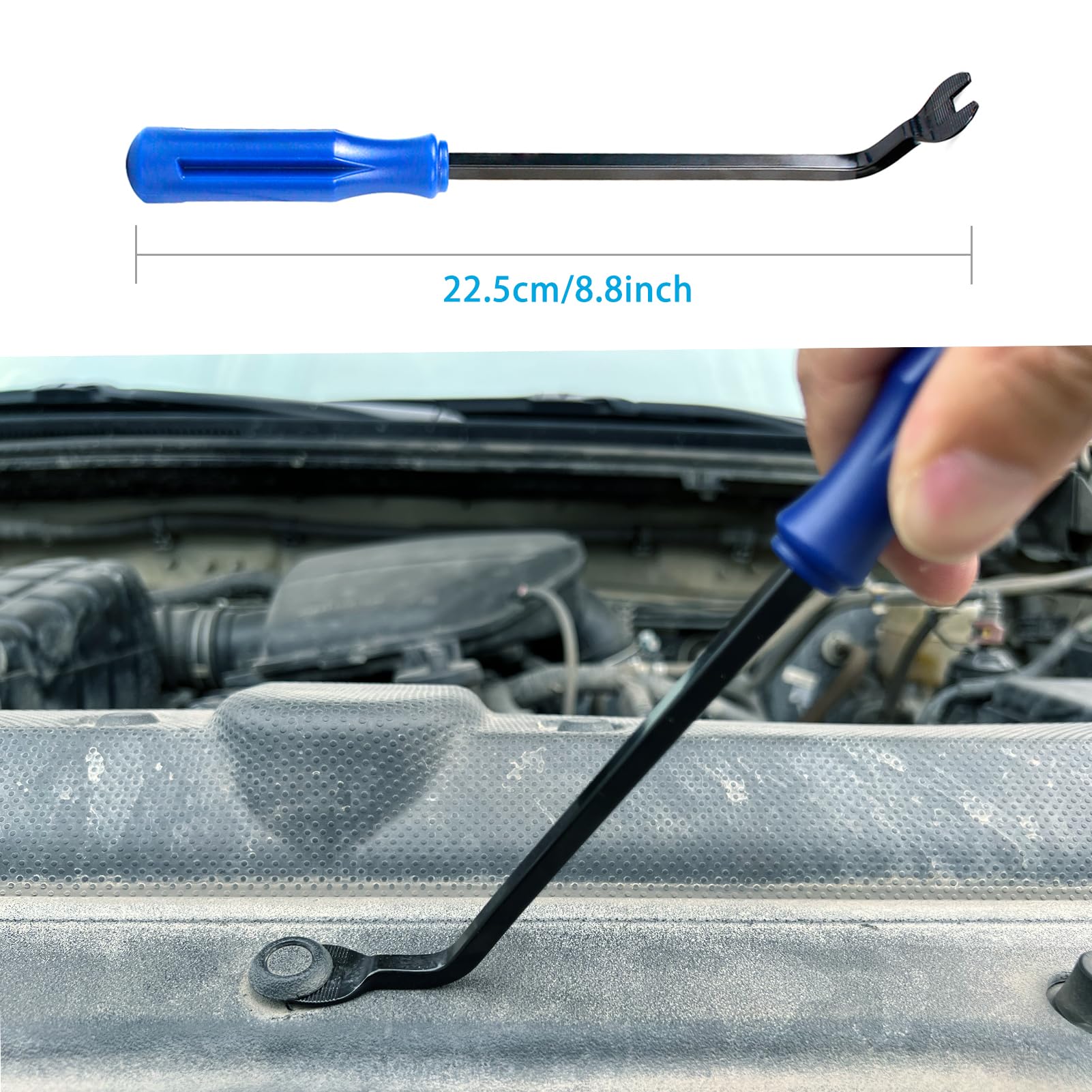 YukiHalu Car Trim Removal Tool Kit - No Scratch Pry Tools for Auto Door Panels, Fasteners, Clips, Rivets, Molding, Dashboards & Stereo Systems | Professional Auto Interior Repair & Installation Accessories for DIY & Mechanics