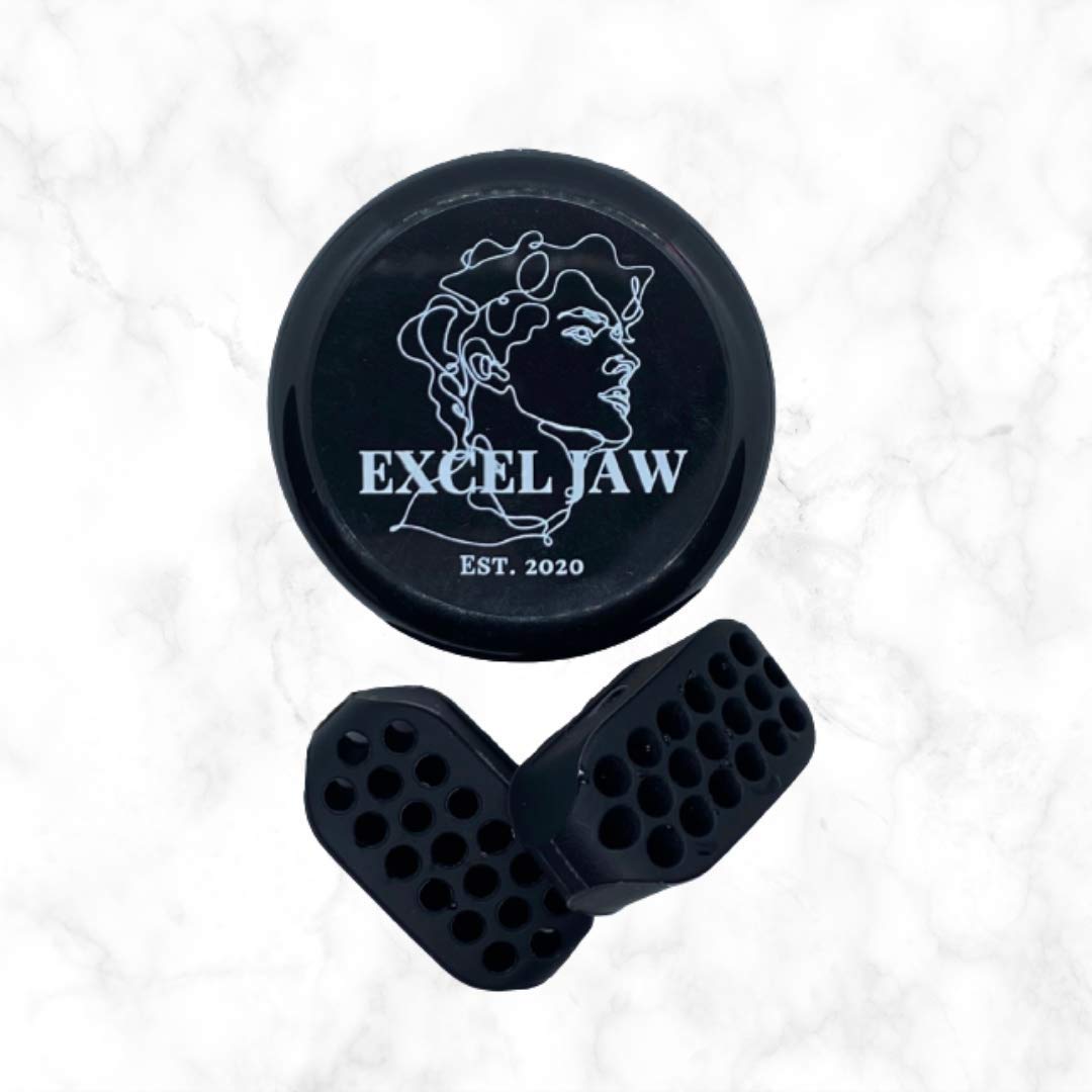 AMZ R US Jaw Exerciser for Men & Women - 40Lbs 2-in-1 Jawline Trainer & Face Slimmer Ball - Define Jaw, Face & Neck Muscles - Beginner Friendly Facial Exercise Device for Toning & Chiseled Look (Home Gym, Office Workout, Travel Fitness)