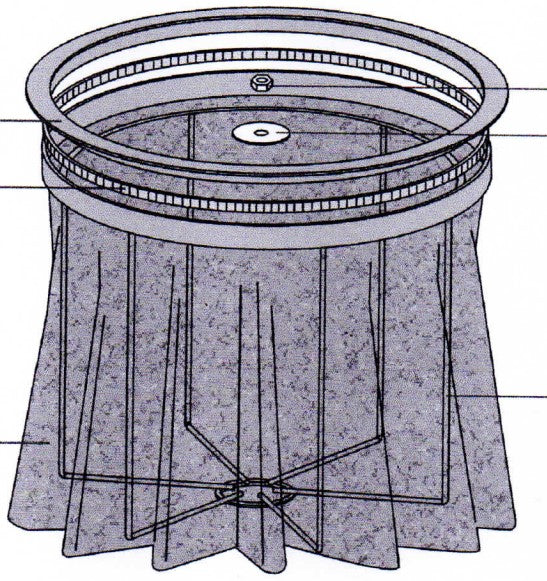 SkyVac® 150 Replacement Star Filter - High Efficiency Dust Filter for SkyVac® 150 Vacuum Cleaners - Perfect for Home, Office, and Industrial Cleaning