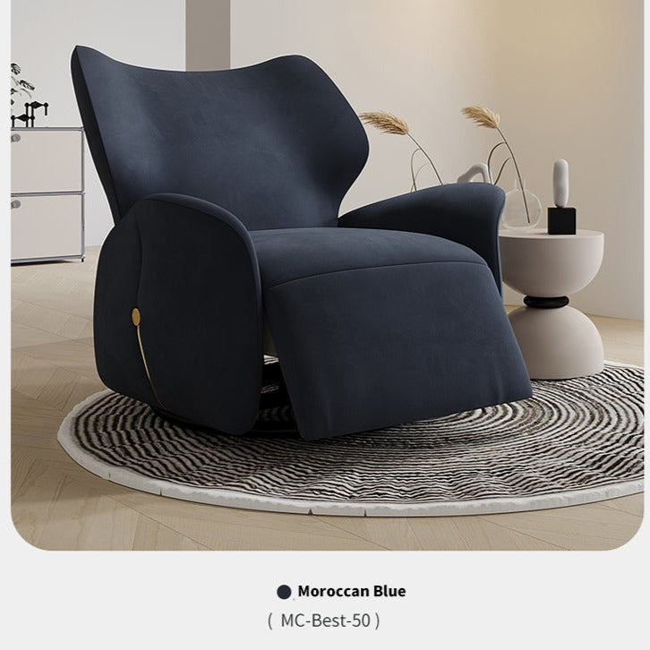 Premium Designer Recliner Chair - Ergonomic Leather Reclining Sofa with Lumbar Support for Living Room, Home Theater & Office Relaxation