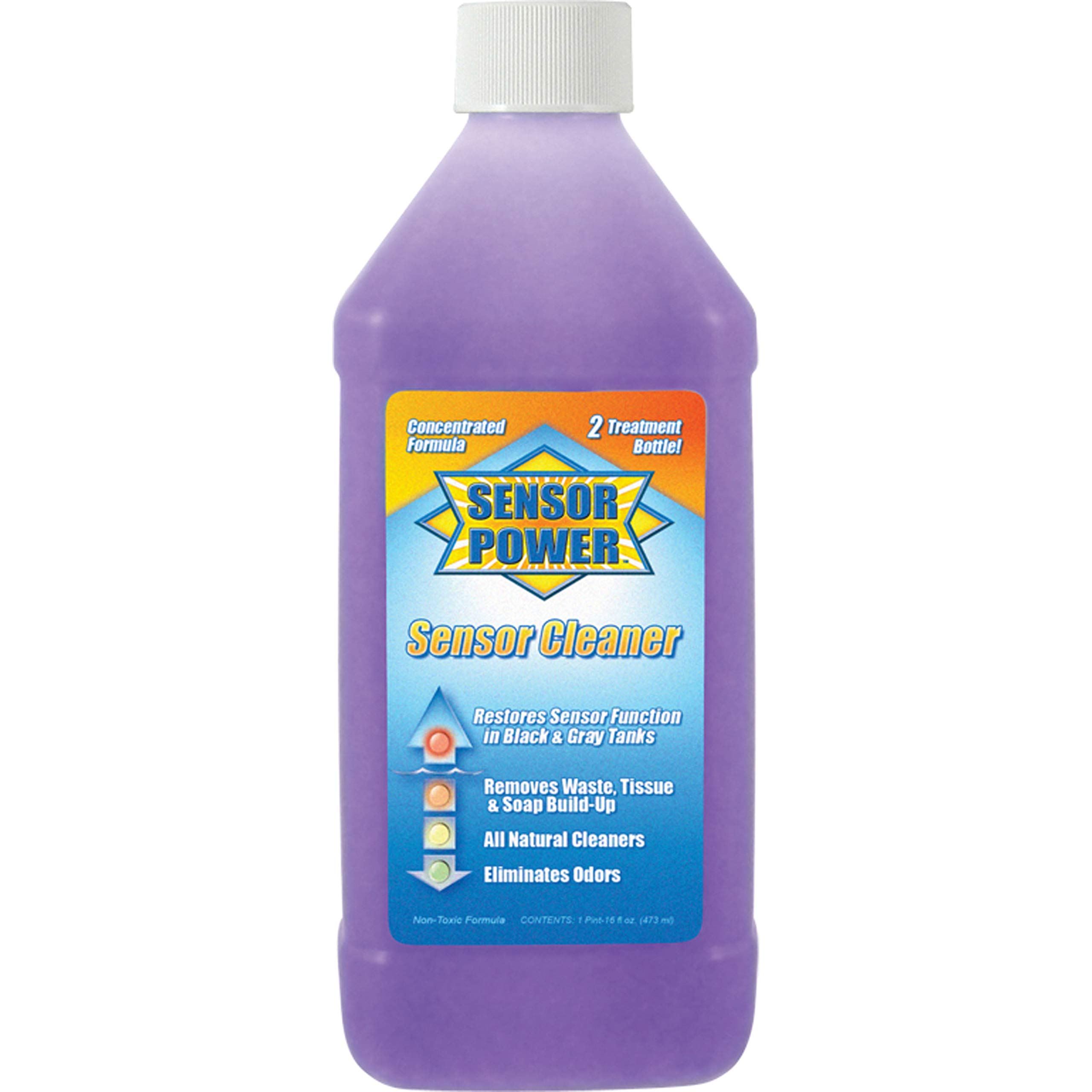 Valterra V22011 RV Black Tank Sensor Cleaner - 16 oz Power Gauge Treatment for RV Waste Tanks | Removes Buildup & Improves Sensor Accuracy | Perfect for RV Camping & Road Trips
