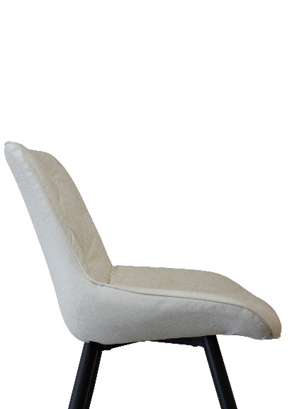 Premium White PU Leather Dining Chair - Modern & Comfortable Seat for Home, Restaurant, and Office Use (#303)