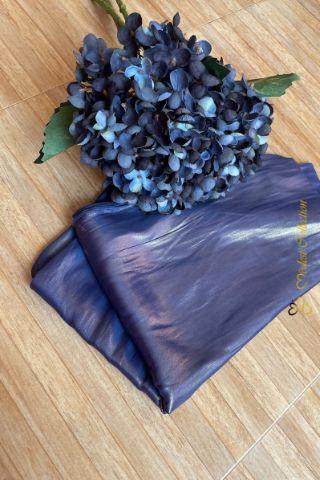 Stylish Lurex Hijab in Prussian Blue - Elegant Muslim Headscarf for Women - Perfect for Daily Wear, Prayer, and Special Occasions