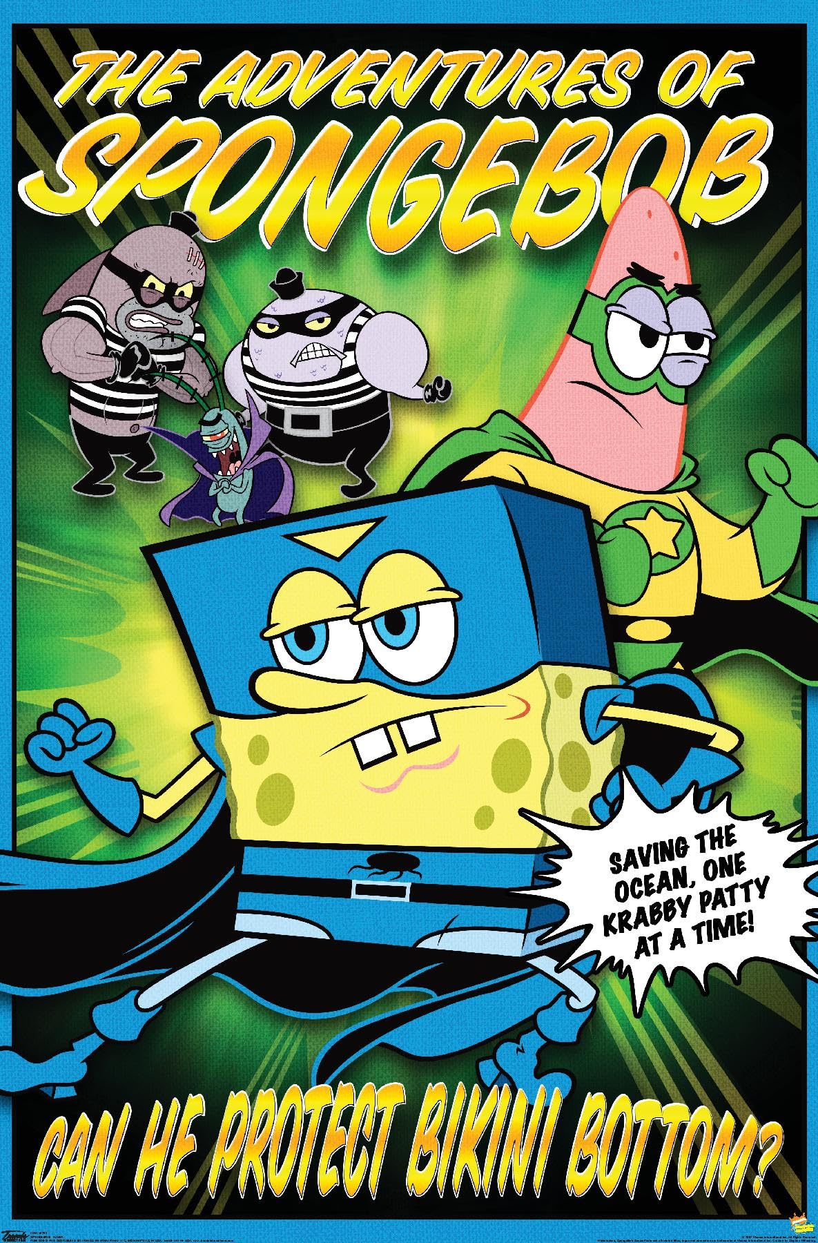 Trends International Nickelodeon SpongeBob SquarePants Funny Wall Poster - 14.725 x 22.375 Inches, Premium Unframed Home Decor for Kids Room, Living Room, or Office
