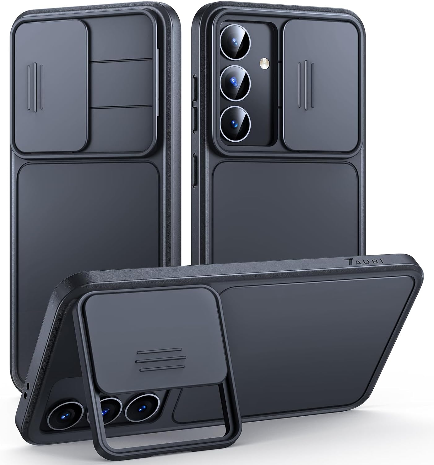 Samsung Galaxy S24 Phone Case with Camera Cover & Kickstand - Shockproof Protective Cover for Samsung S24 - Perfect for Travel, Work, and Daily Use