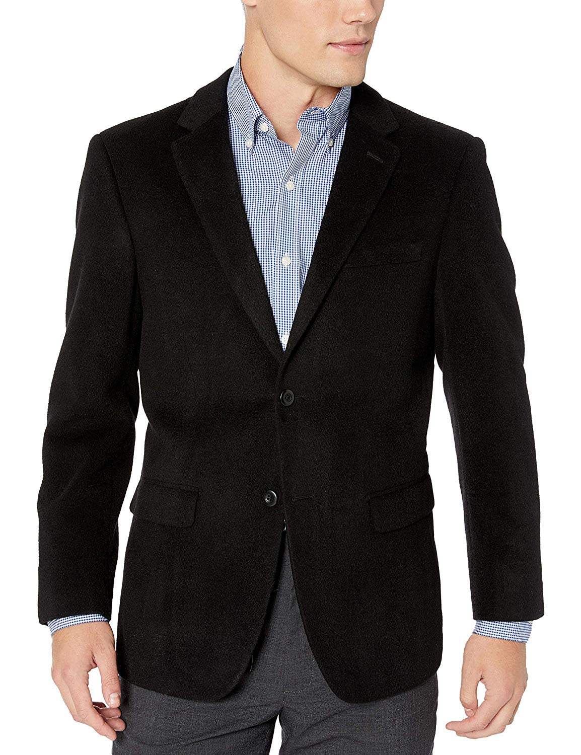 Premium Men's 2-Button Wool Cashmere Blazer - Slim Fit Business Suit Jacket for Office, Wedding & Formal Occasions