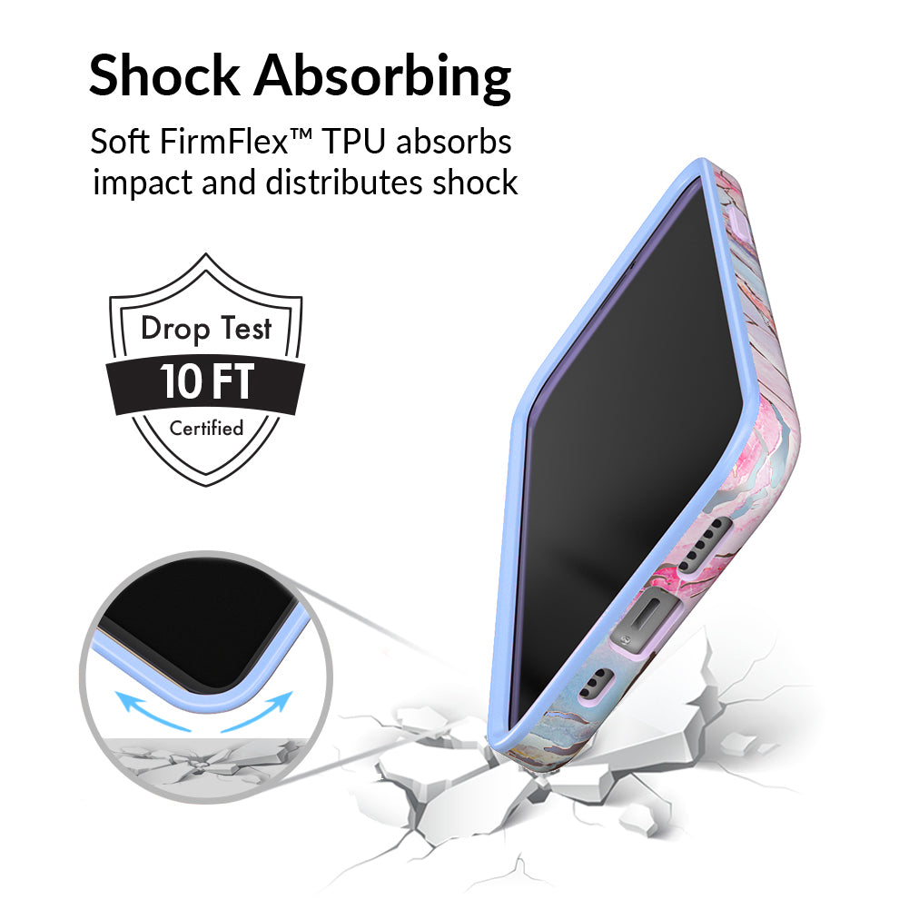 Holo Moonstone Marble iPhone Case - Protective & Stylish Phone Cover for iPhone 13/14/15 Pro Max - Perfect for Everyday Use, Travel & Gift Giving