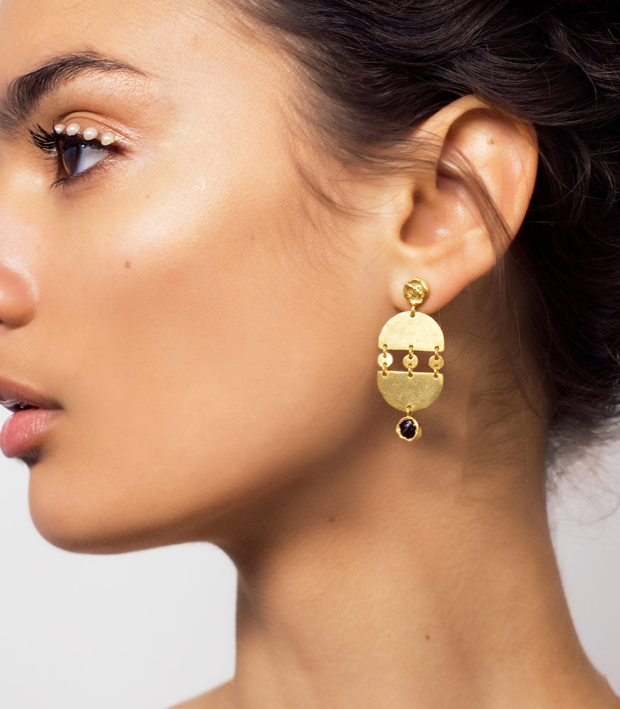 Trendy Metal Stories Earrings for Women - Handmade Boho Jewelry for Everyday Wear & Special Occasions