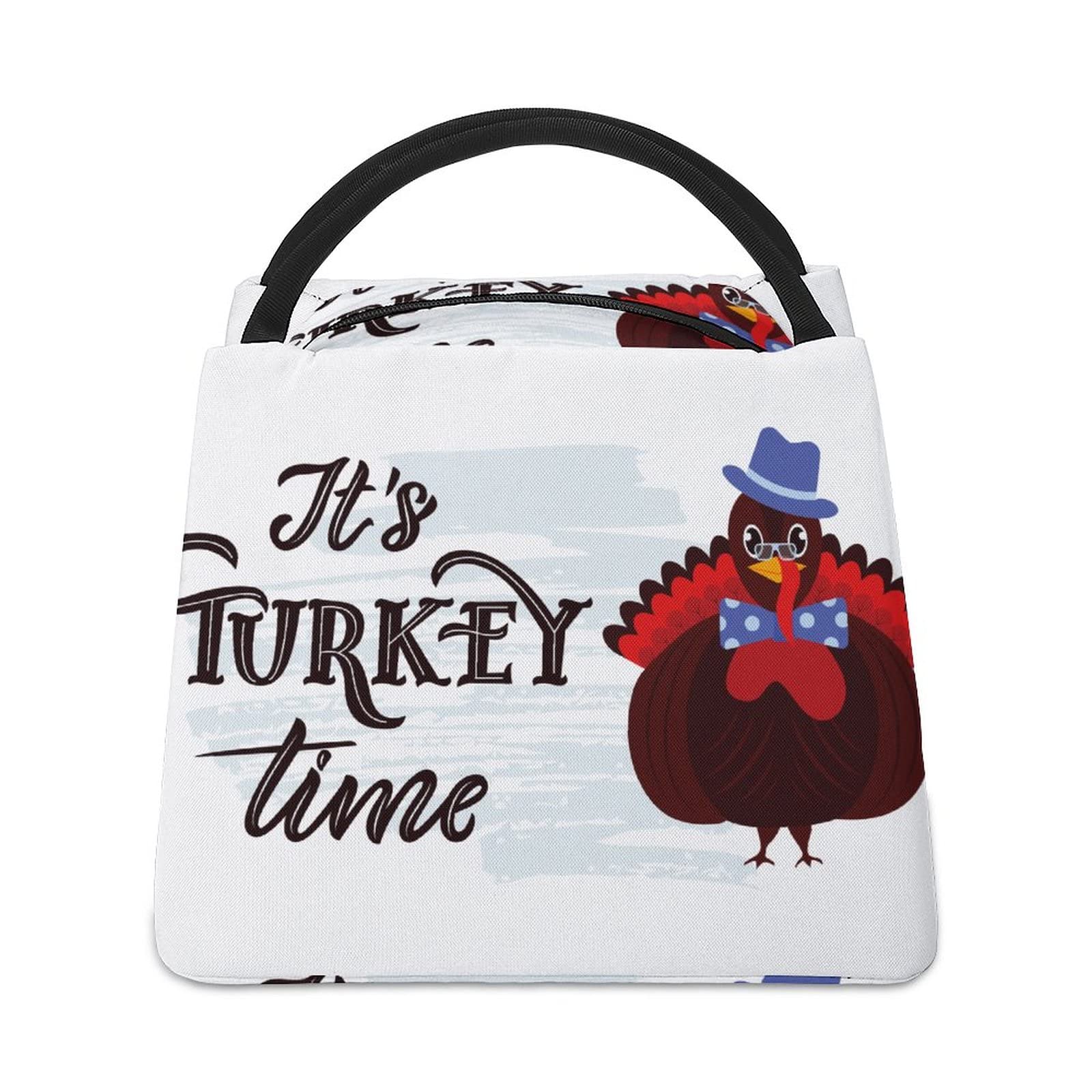 Insulated Lunch Bags for Women - Reusable Cooler Tote for Work, School & Picnic - Leakproof Lunch Box with Cute Cartoon Turkey Design - Perfect for Office, Outdoor & Daily Use