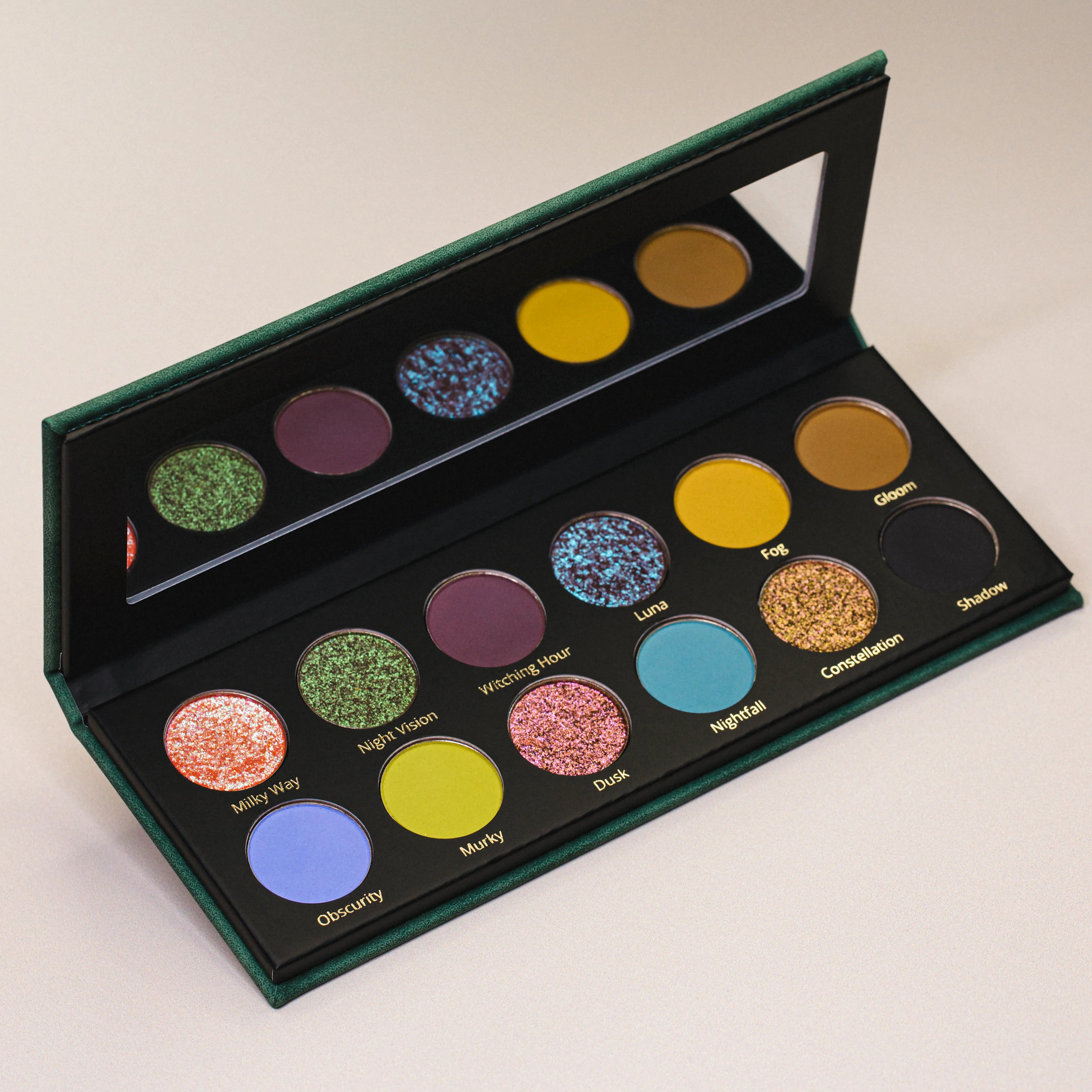 Nocturnal Mini Eyeshadow Palette - 12 Pigmented Matte & Shimmer Shades for Day & Night Makeup | Perfect for Parties, Date Nights & Special Occasions