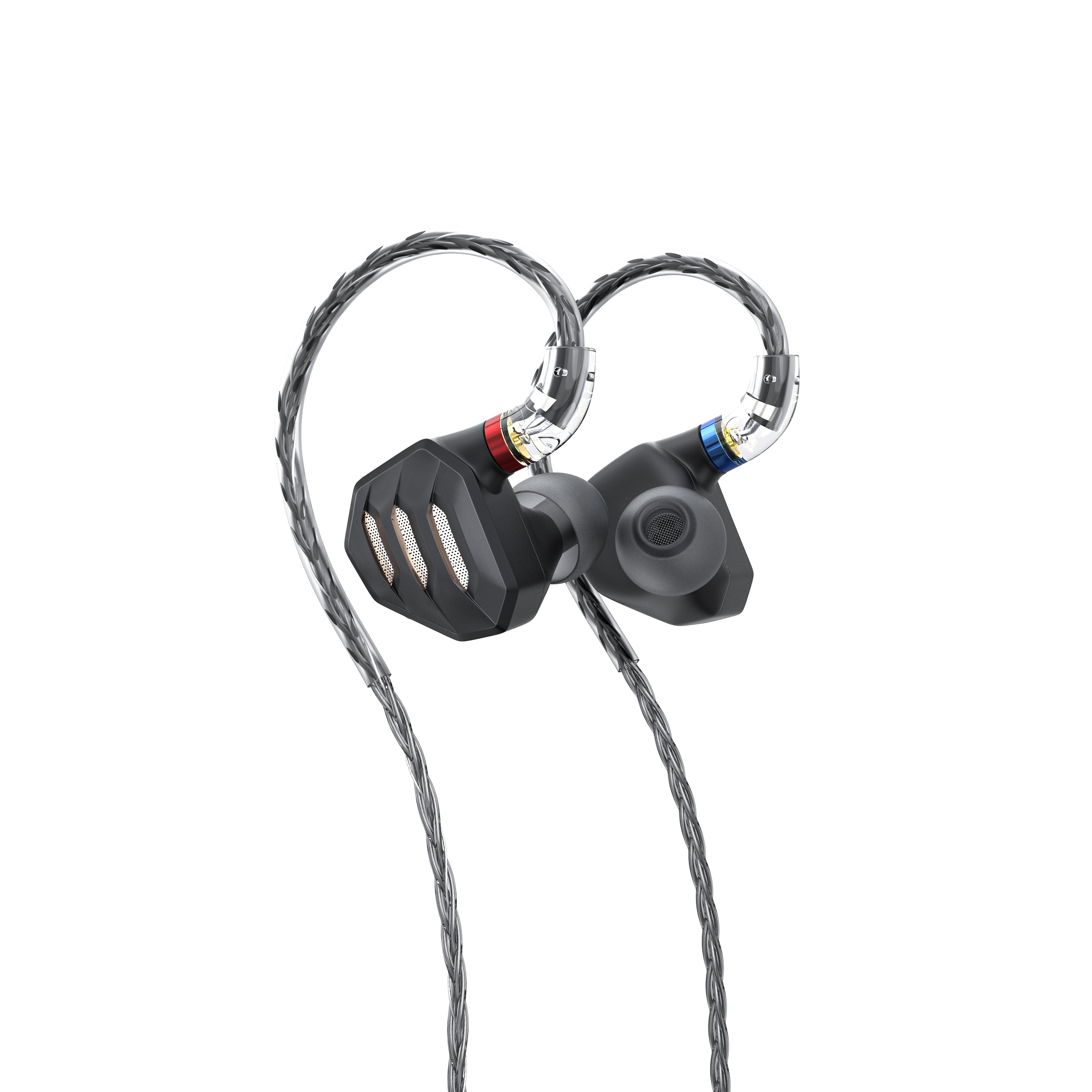 FiiO FH7s Black High-Fidelity In-Ear Headphones with 5 Balanced Armature Drivers - Perfect for Audiophiles, Music Lovers & Studio Monitoring
