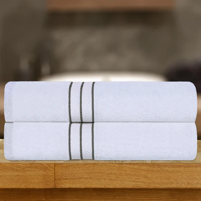 Premium Turkish Cotton Ultra Plush 2-Piece Bath Towel Set - Super Absorbent & Soft Luxury Bath Sheets for Spa, Hotel & Home Use
