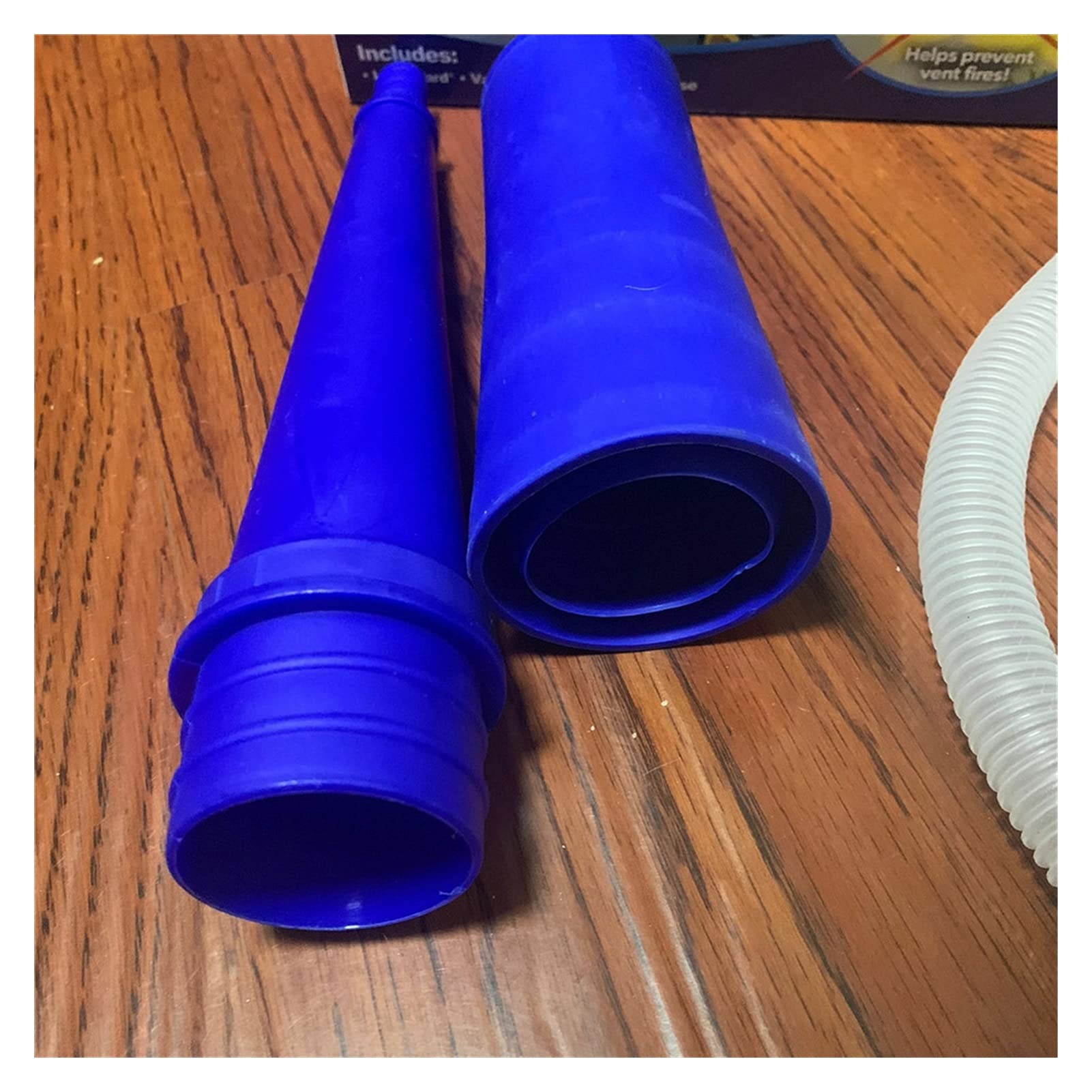 Universal Vacuum Lint Hose Attachment - White Dust Cleaner Extension Tube for Dryer Vent Vacuums, Perfect for Lint Removal & Home Cleaning Accessories