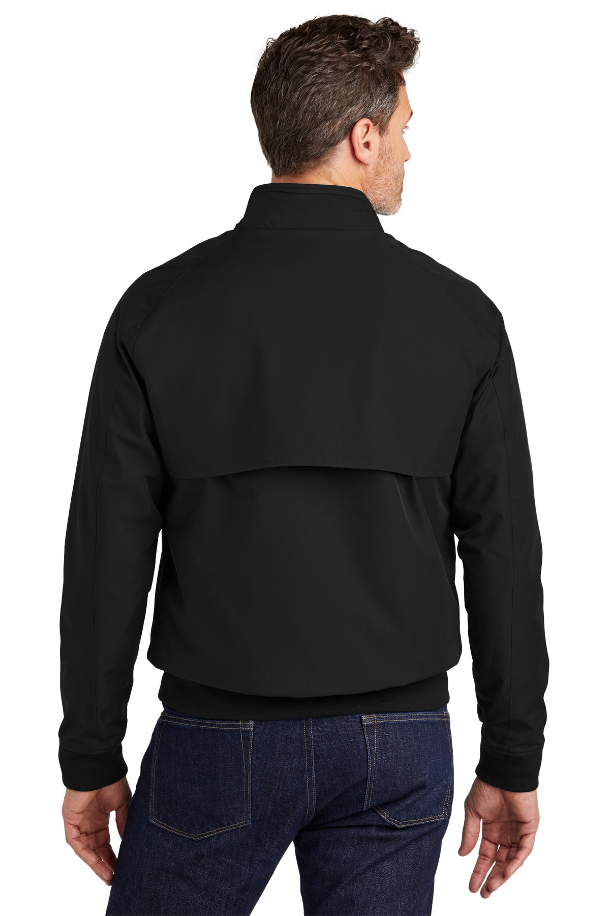 Brooks Brothers Men's Bomber Jacket - Classic Black Aviator Style Jacket for Casual & Business Wear | Perfect for Fall & Winter Outdoor Activities