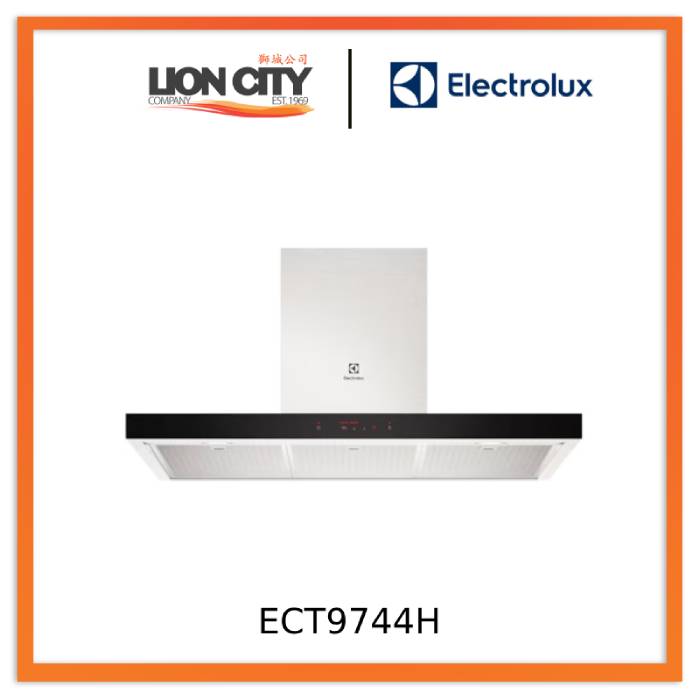 Electrolux ECT9744H 90cm UltimateTaste 700 Stainless Steel Chimney Extractor Hood - Powerful Kitchen Ventilation for Smoke & Odor Removal - Perfect for Modern Home Cooking & Grilling