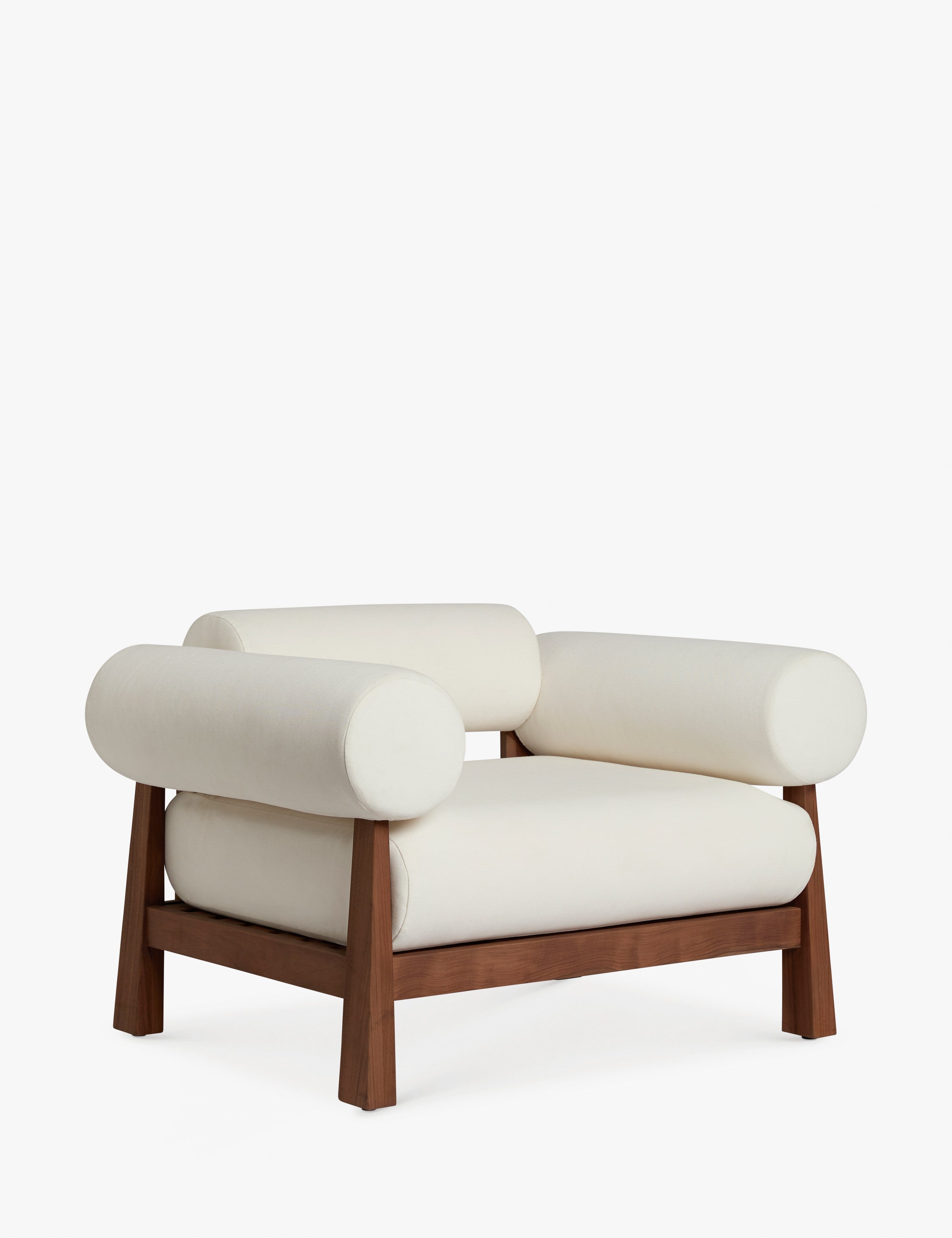 Bassano Outdoor Accent Chair - Waterproof Patio Lounge Chair with Cushion, Modern Garden Furniture for Backyard, Poolside & Balcony Relaxation