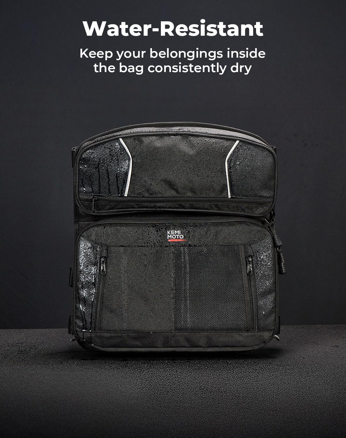 KEMIMOTO UTV Overhead Roof Bag - 1680D Waterproof Large Capacity Roof Storage Bag for Polaris RZR Maverick 2024+ | Perfect for Off-Roading, Camping & Outdoor Adventures