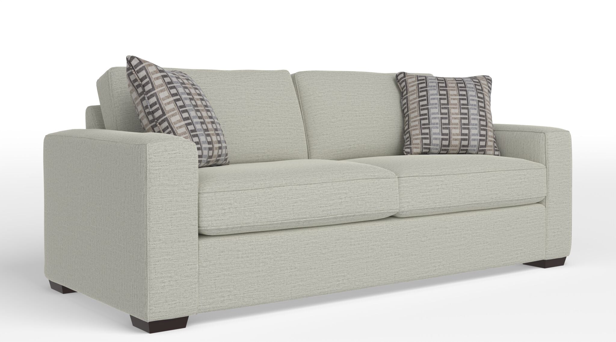 Celeste Queen Sofa Bed with Innerspring Mattress in Safari Cream - Convertible Sleeper Sofa for Small Spaces, Guest Room & Apartment Living