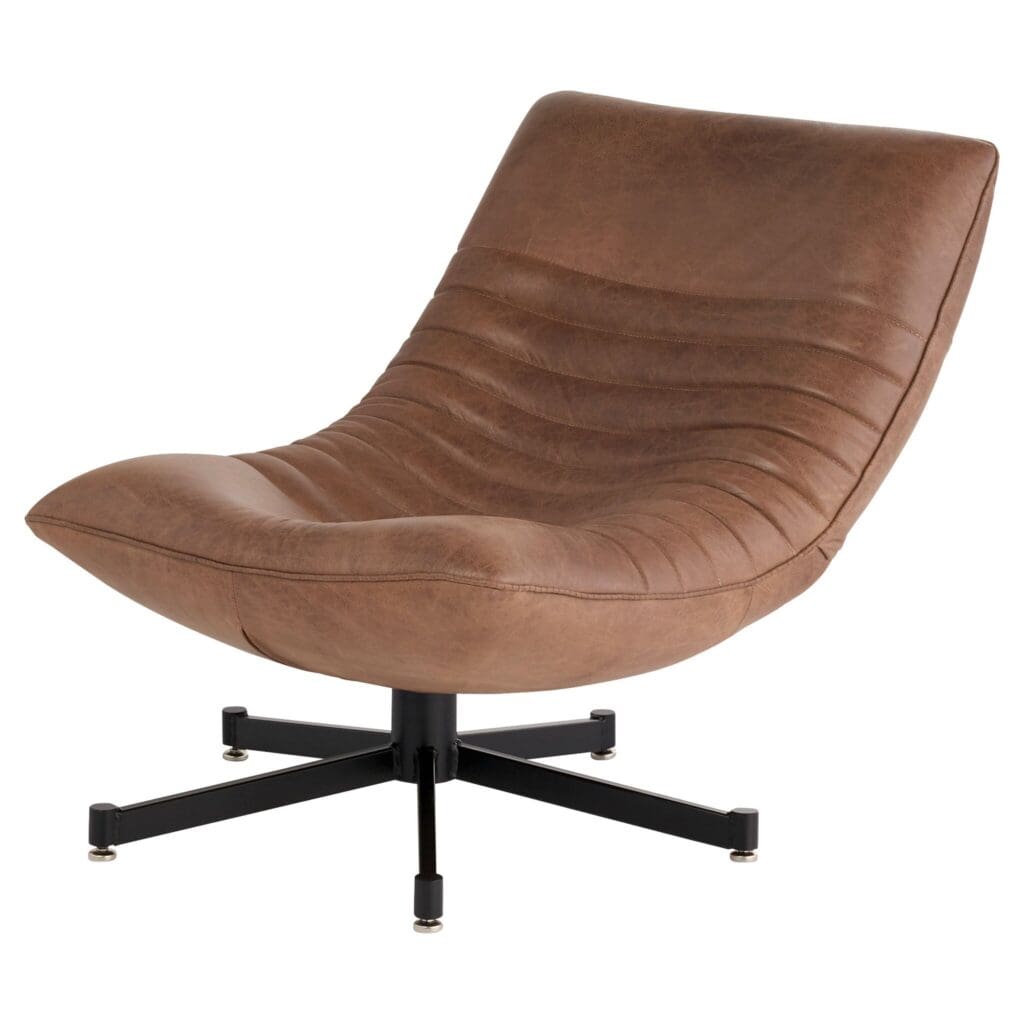 Eduarda Arm Chair by Cyan Design - Black & Taupe Upholstered Accent Chair for Living Room, Bedroom, or Office - Modern Comfortable Lounge Seating