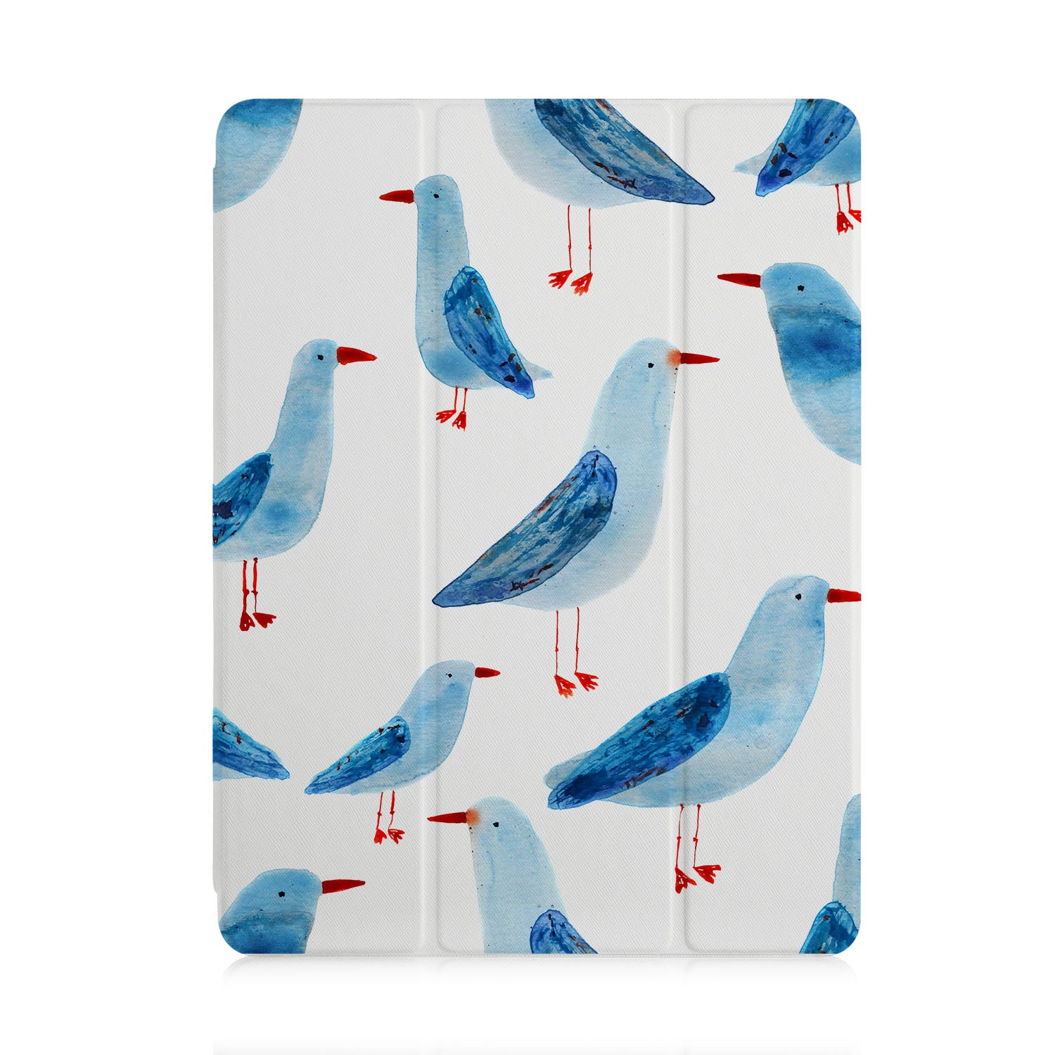 Premium iPad Trifold Case with Auto Sleep/Wake - Slim Protective Cover for iPad Air/Pro (Bird Pattern Design) | Perfect for Work, Travel & Home Use