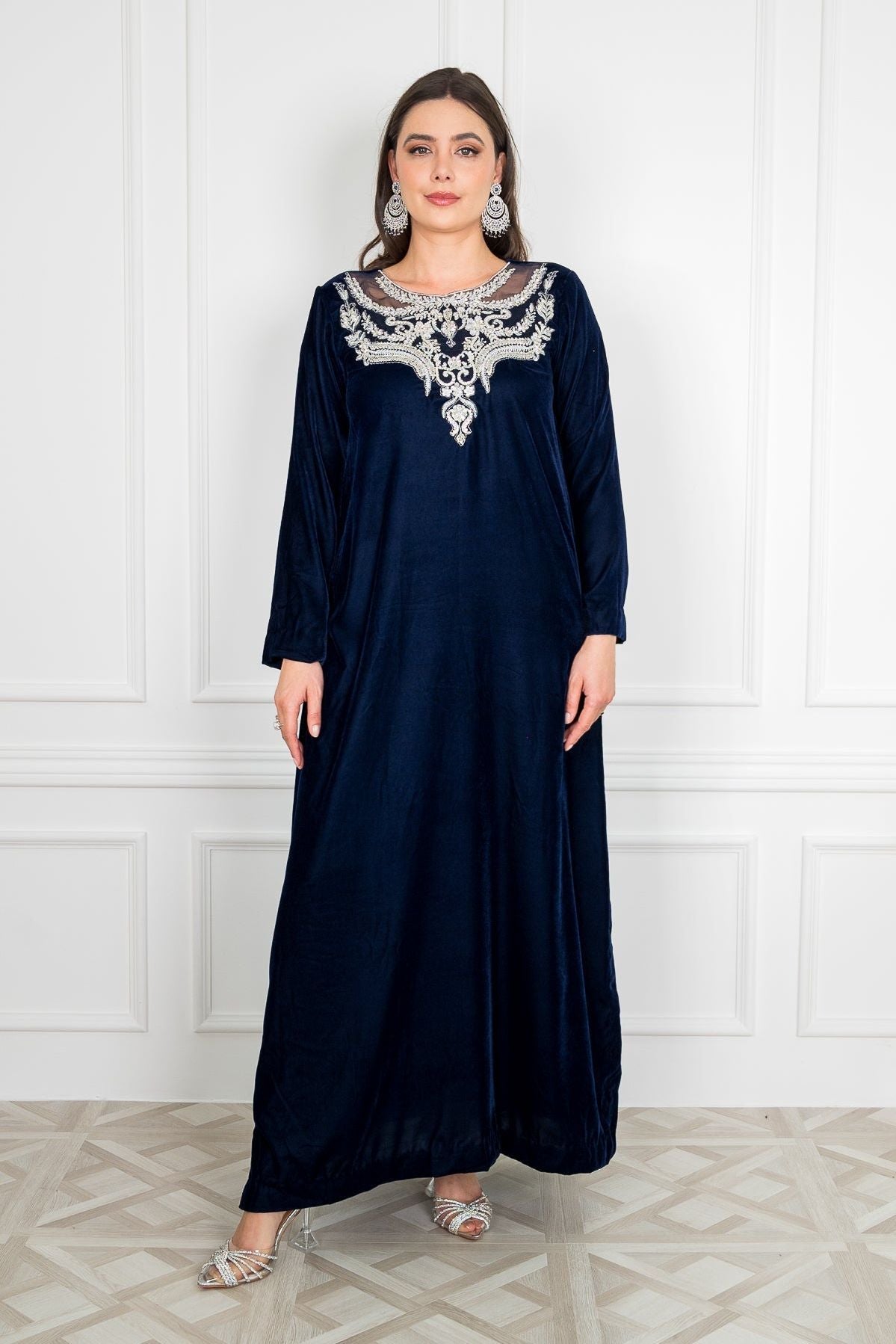 Alaia Embellished Dress - Elegant Women's Party Gown with Beaded Details | Perfect for Evening Events, Weddings & Special Occasions