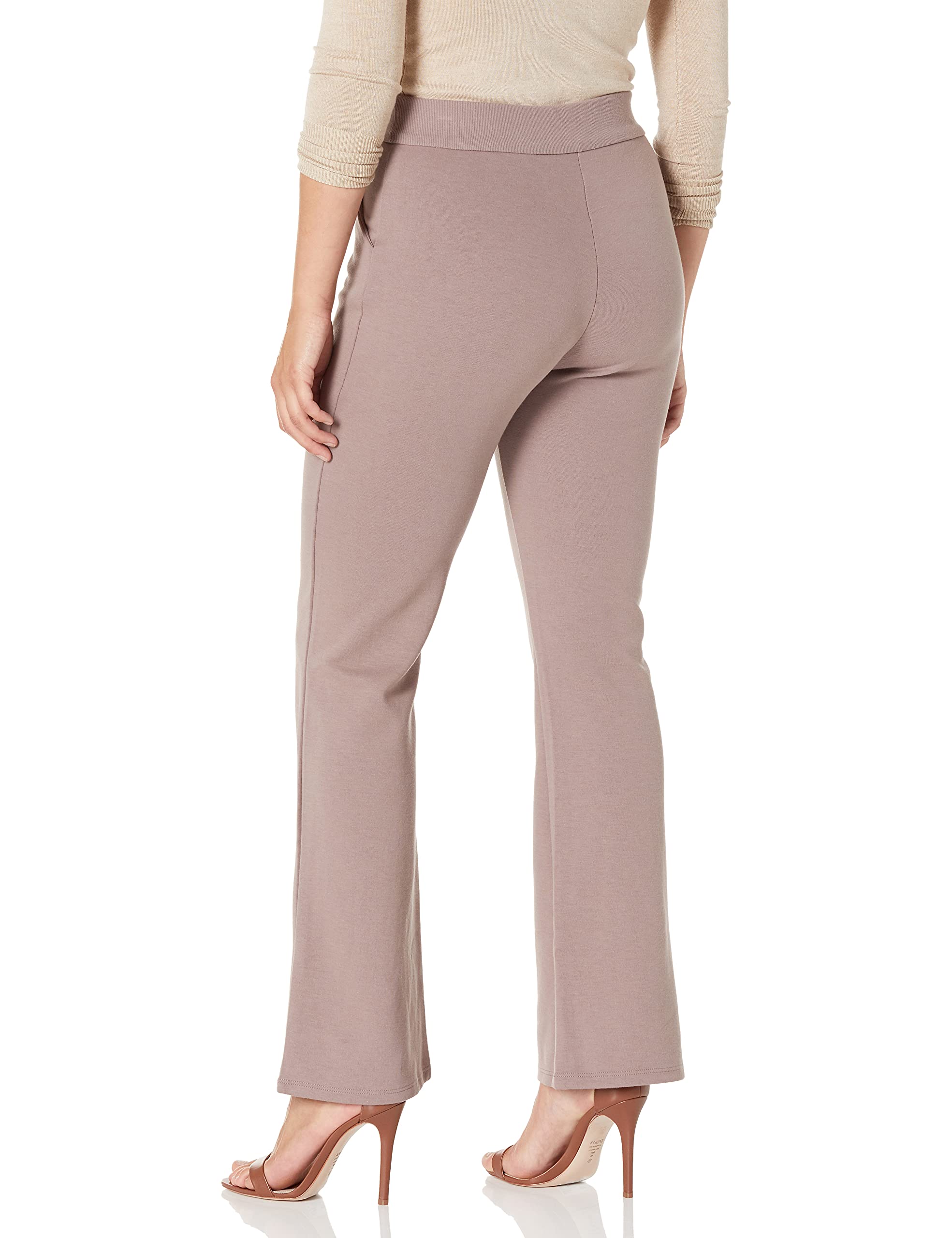 Fruit of the Loom Women's High Waisted Pleated Fit and Flare Pants - Comfortable Stretch Work Pants for Office, Business Casual & Everyday Wear