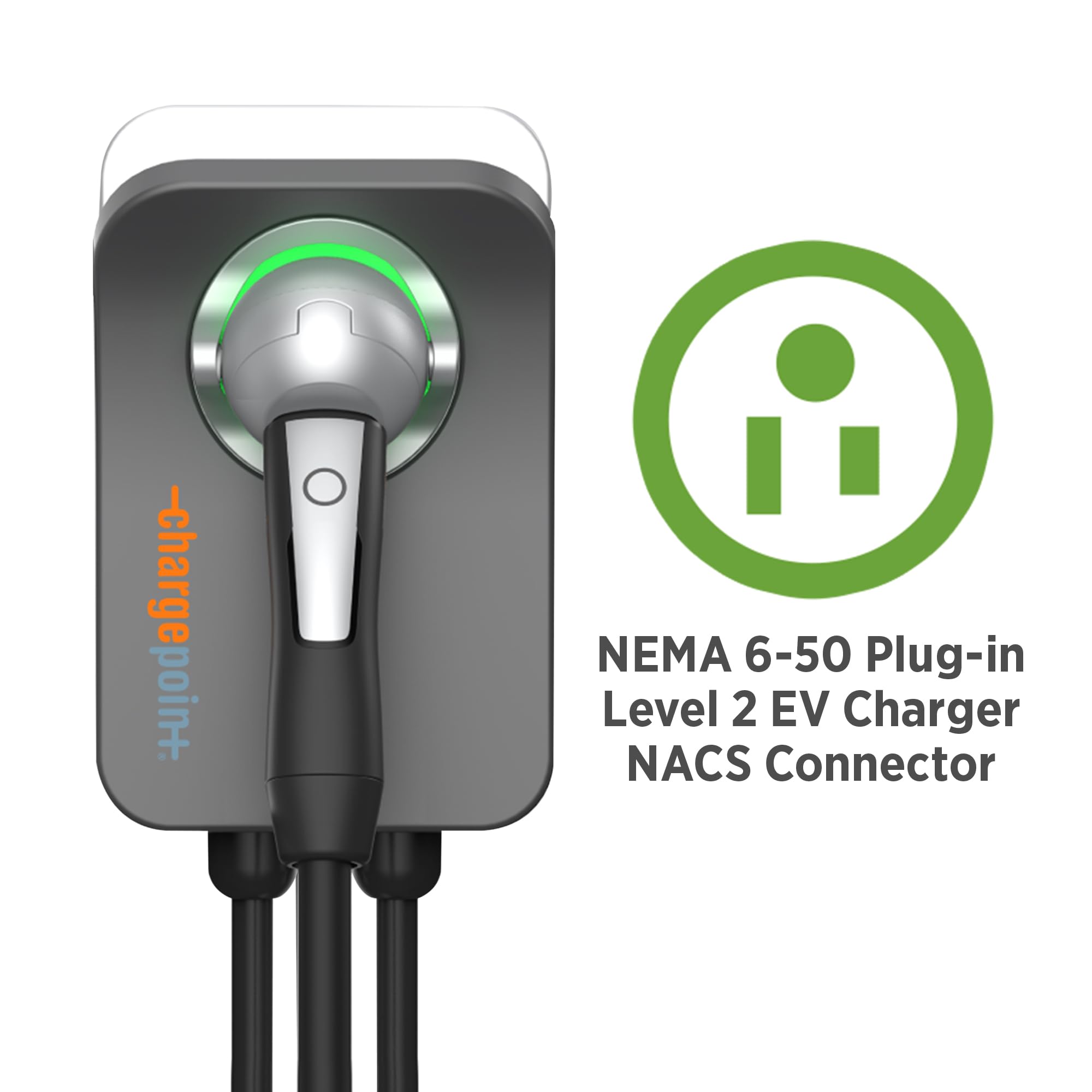 HomeFlex Level 2 EV Charger NACS | 240V 40A Fast Charging Station | NEMA 6-50 Plug | Tesla Compatible Electric Vehicle Charger | Perfect for Home & Garage Use
