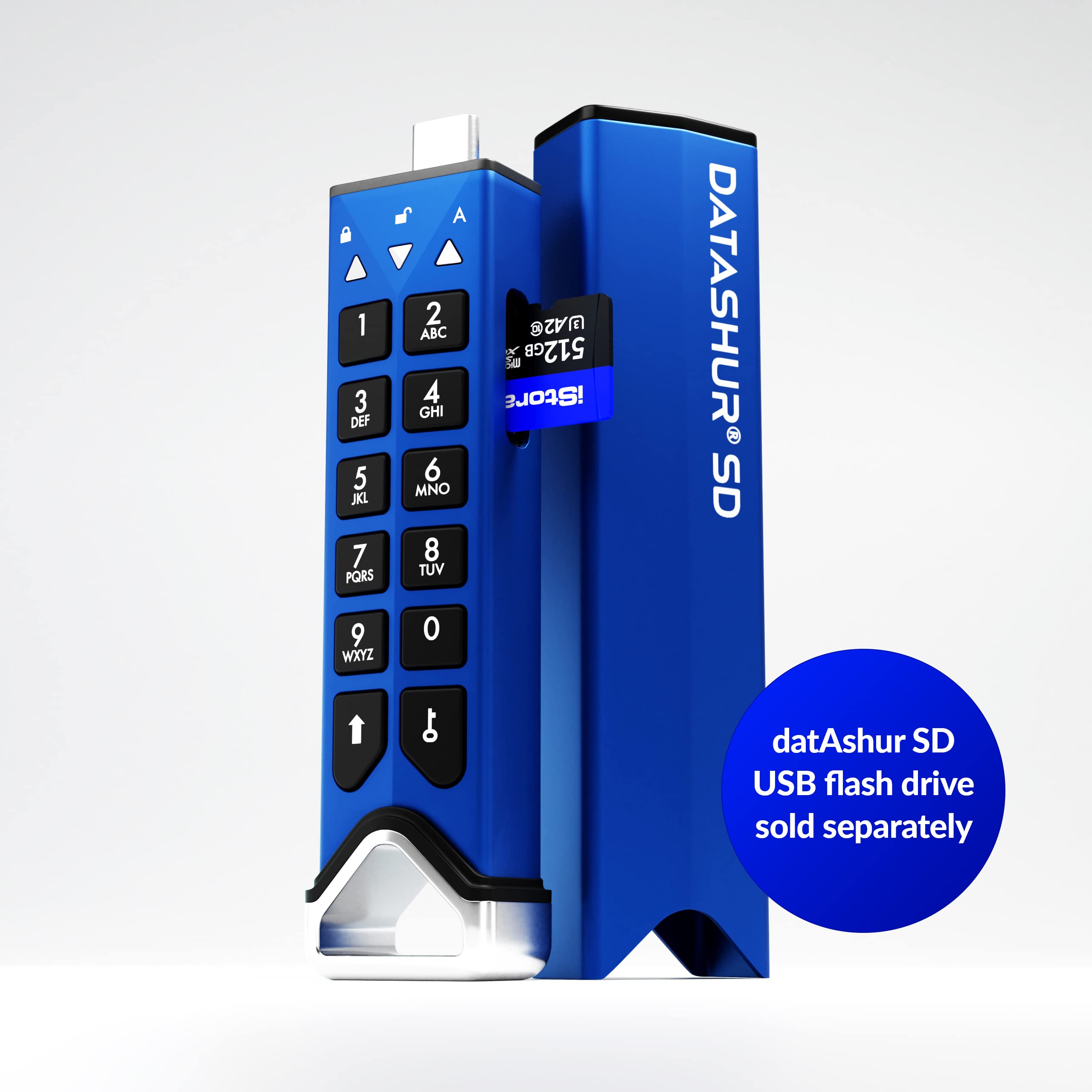 512GB iStorage MicroSD Card with Military-Grade Encryption | Secure Data Storage for Photos, Videos & Files | Works with DatAshur SD Flash Drives | Perfect for Travelers, Photographers & Business Professionals