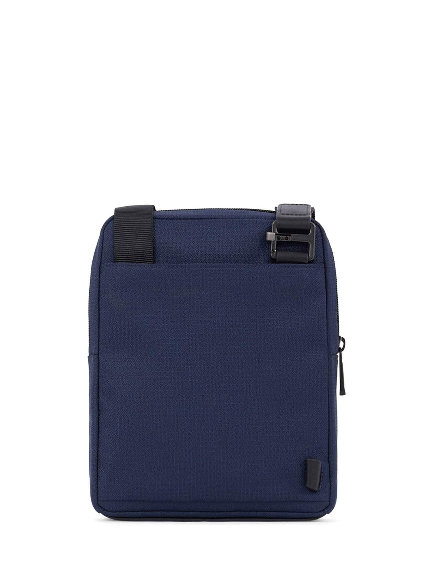 Premium PIQUADRO Small Fabric and Leather Crossbody Bag for Women - Stylish & Durable Everyday Purse for Work, Travel & Shopping