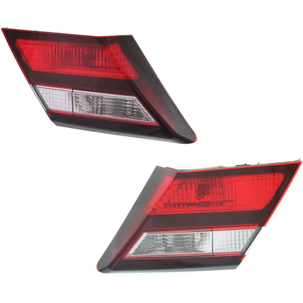 2013-2015 Honda Civic Rear Backup Lights Pair - Driver & Passenger Side Sedan Replacement Parts (HO2802105 HO2803105 | 34155-TR0-A51 34150-TR0-A51) - Perfect for Night Driving & Parking Safety