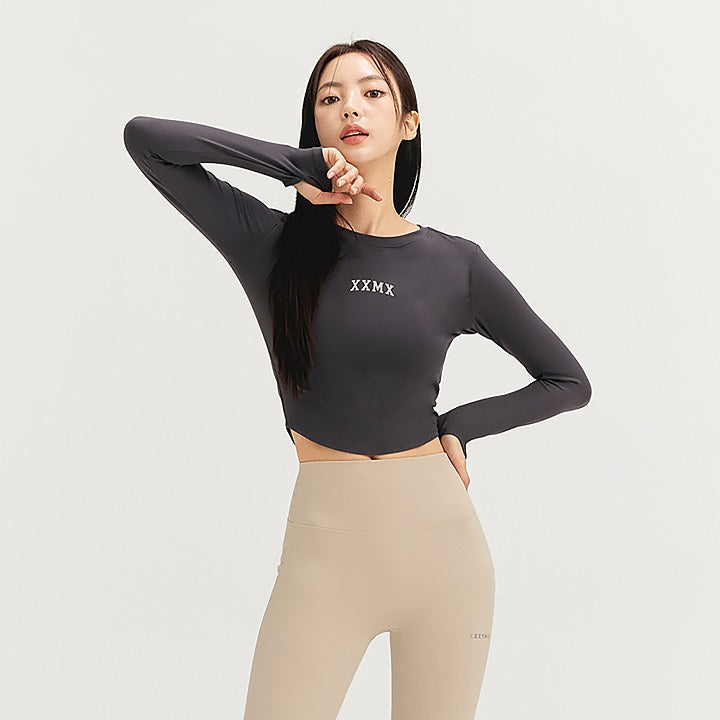Soft Cotton-Like Finger Hole Long Sleeve Shirt - Comfortable Stretchy Fabric for Yoga, Running & Workouts - Women's Athletic Top for Gym & Casual Wear