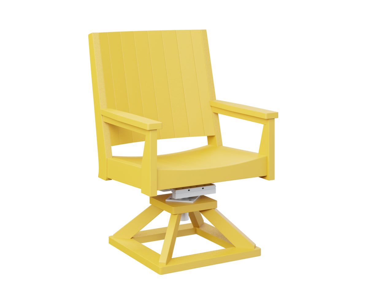 Berlin Gardens Mayhew Swivel Rocker Dining Chair - Comfortable Patio & Outdoor Seating for Restaurants, Gardens, and Decks