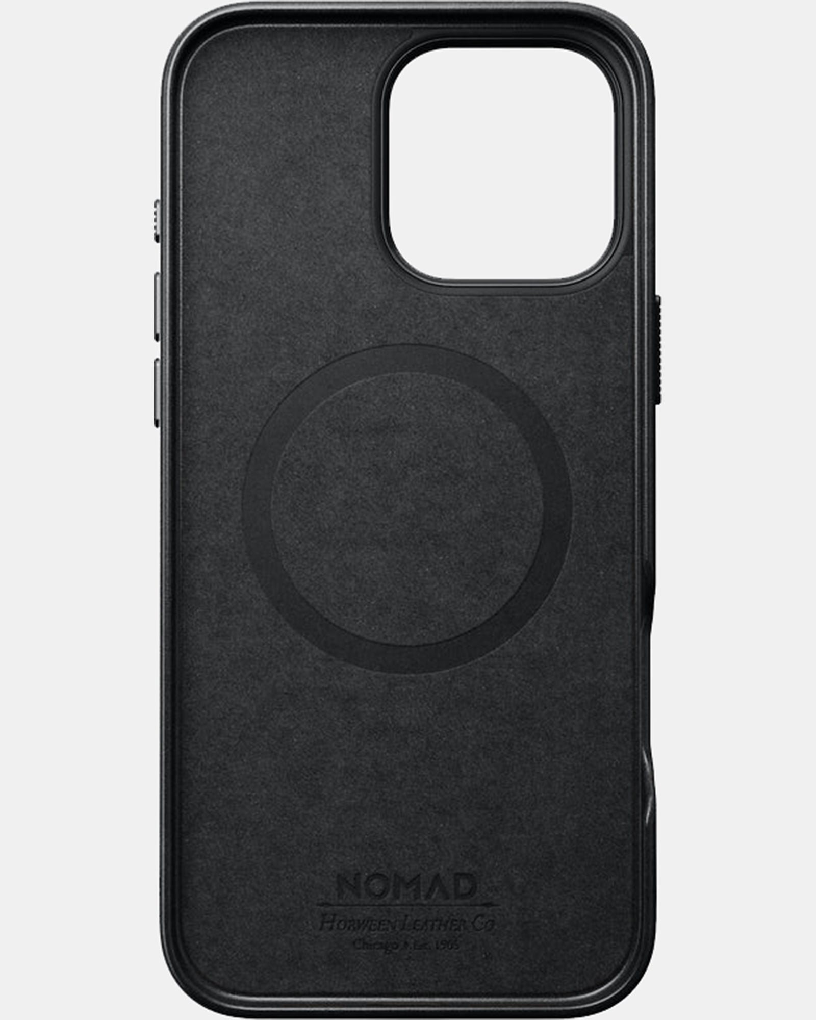 Nomad Premium Horween Leather Case for iPhone 16 Pro Max - Durable & Stylish Protective Cover (Black) - Perfect for Business & Everyday Use