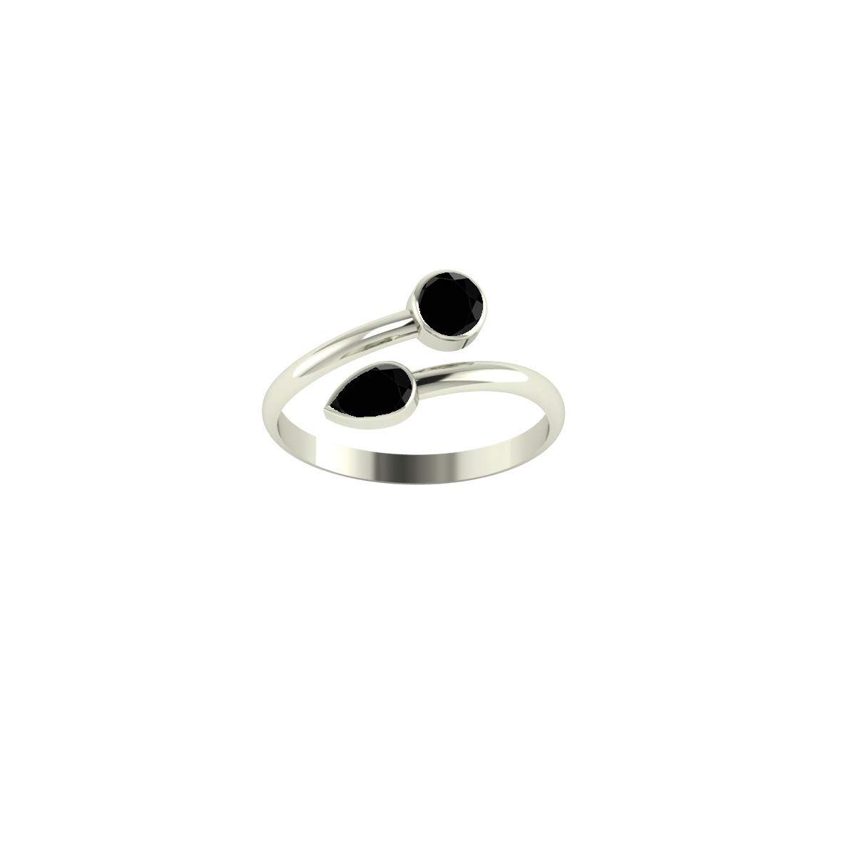 PeenZone 925 Sterling Silver CZ Toe Rings for Women | Elegant Pure 92.5% Silver Leg Finger Rings | Trendy Bichiya for Girls & Women | Perfect for Beach, Summer & Boho Fashion