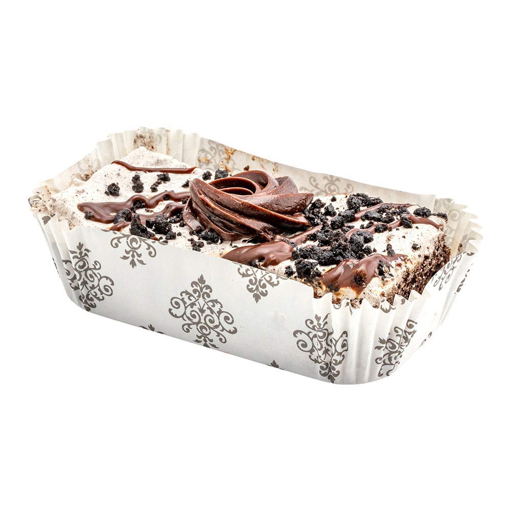 Restaurantware Panificio 4.5 Ounce Baking Cups - 200 Count Ridged Cupcake Liners | Oven-Safe & Freezer-Friendly Black & White Paper Muffin Cases | Disposable Vintage Floral Design for Wedding Parties, Baby Showers & Birthday Celebrations | Perfect for Baking, Dessert Displays & Party Decorations