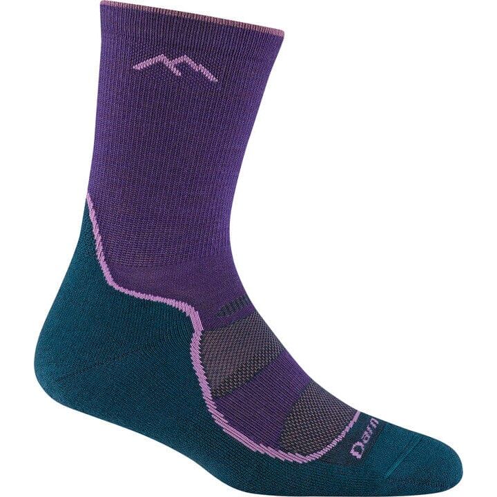 Darn Tough Light Hiker Micro Crew Lightweight Hiking Socks for Women - Moisture-Wicking & Cushioned for All-Day Comfort on Trails, Travel & Outdoor Adventures