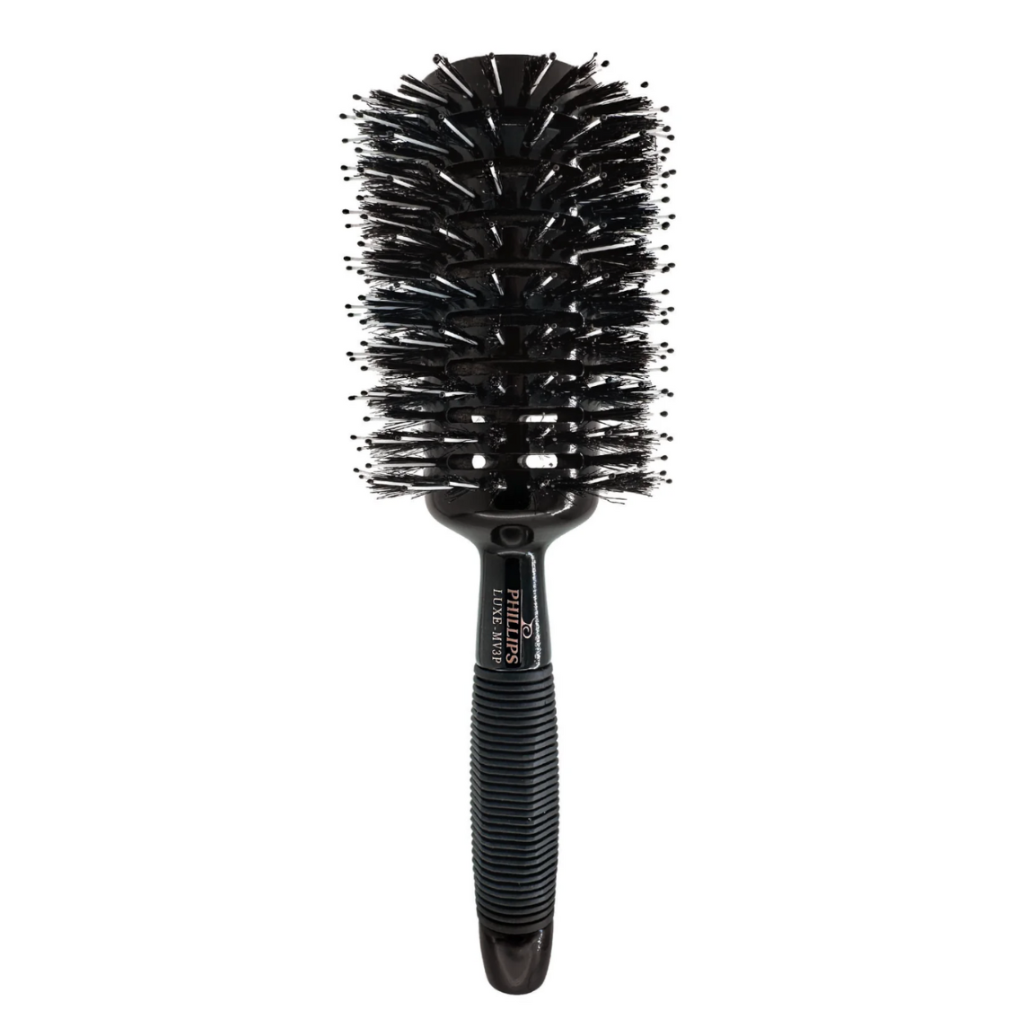 Phillips Brush 3.5 Monster Vent Round Brush with Poly Tip - Mixed Boar & Ionic Nylon Bristles (LUXE MV3P) for Professional Hair Styling & Blowouts