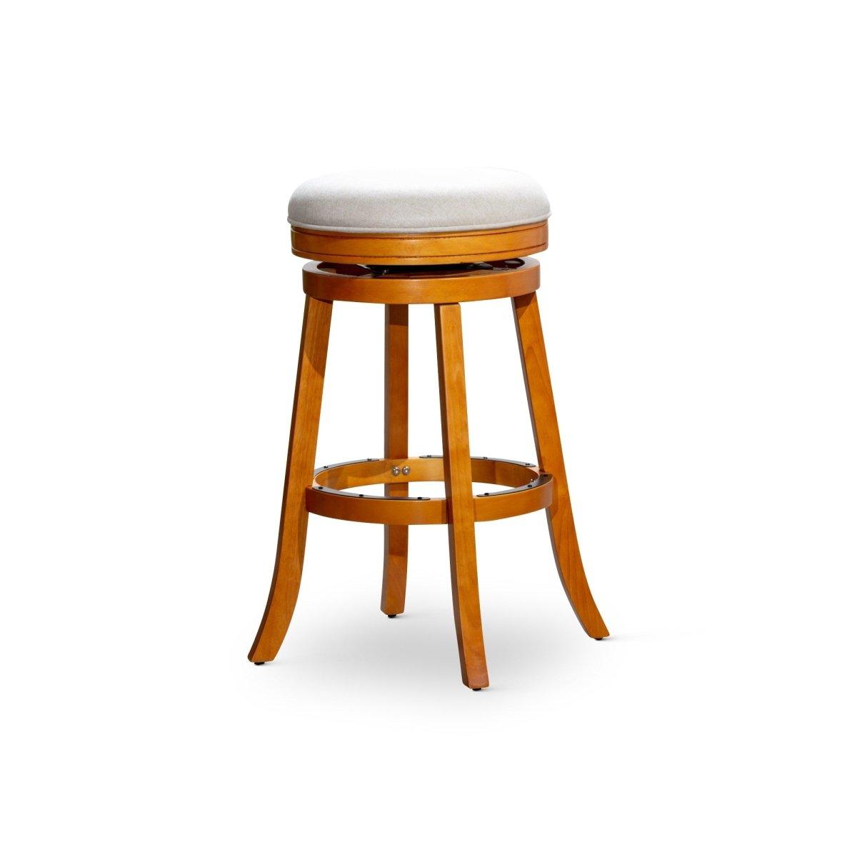 Premium Backless Fabric Swivel Stool - 24