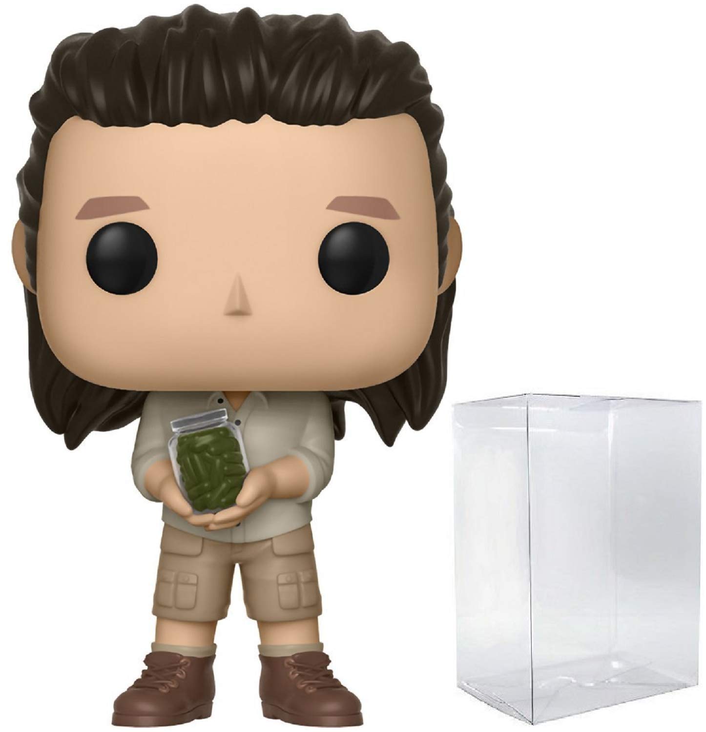 Funko Pop! The Walking Dead Eugene #576 Vinyl Figure with Pop Protector Case - Collectible Action Figure for TV Show Fans, Perfect for Display & Gifts