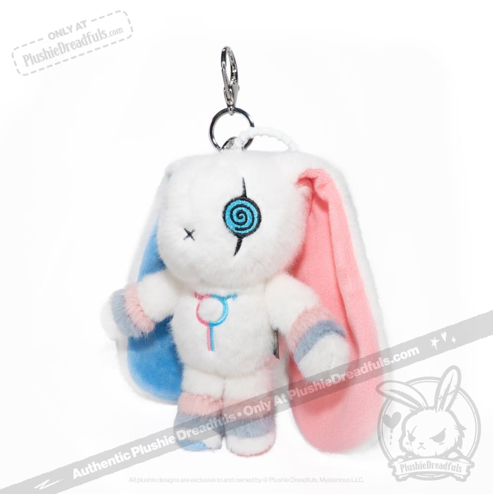 Plushie Dreadfuls Gender Dysphoria Rabbit Plush Keychain - Soft Stuffed Animal Toy for Mental Health Awareness, LGBTQ+ Support & Emotional Comfort | Perfect for Backpacks, Gifts & Therapy