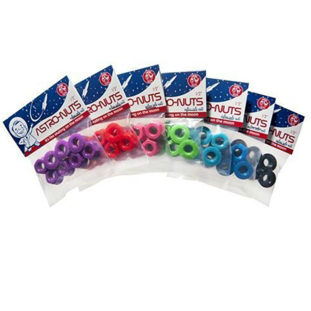 Sure Grip Zero Nuts 8mm (8-Pack) - High Strength Skateboard Hardware for Longboard & Skateboard Trucks - Perfect for Skate Park & Street Riding