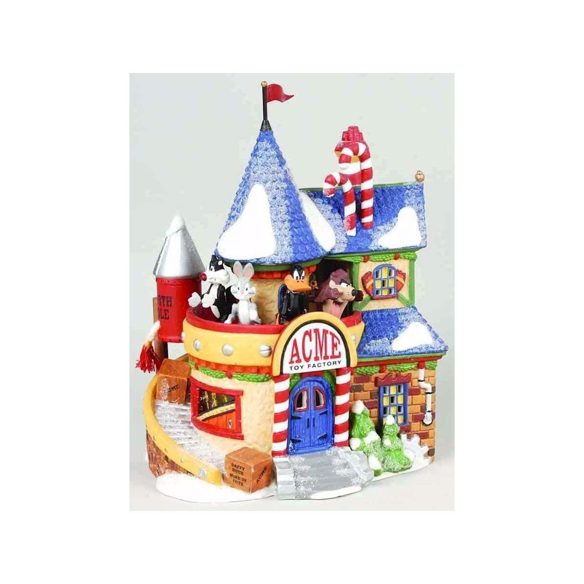Department 56 North Pole Acme Toy Factory - Collectible Christmas Village Building for Holiday Decorations & Winter Display Scenes