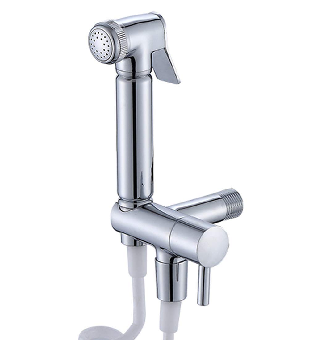 Premium Chrome Wall-Mounted Shower Toilet Kit with Sprayer & Pipes - Complete Bathroom Accessories Set for Modern Homes | Ideal for Bathroom Renovation & Space-Saving Installations