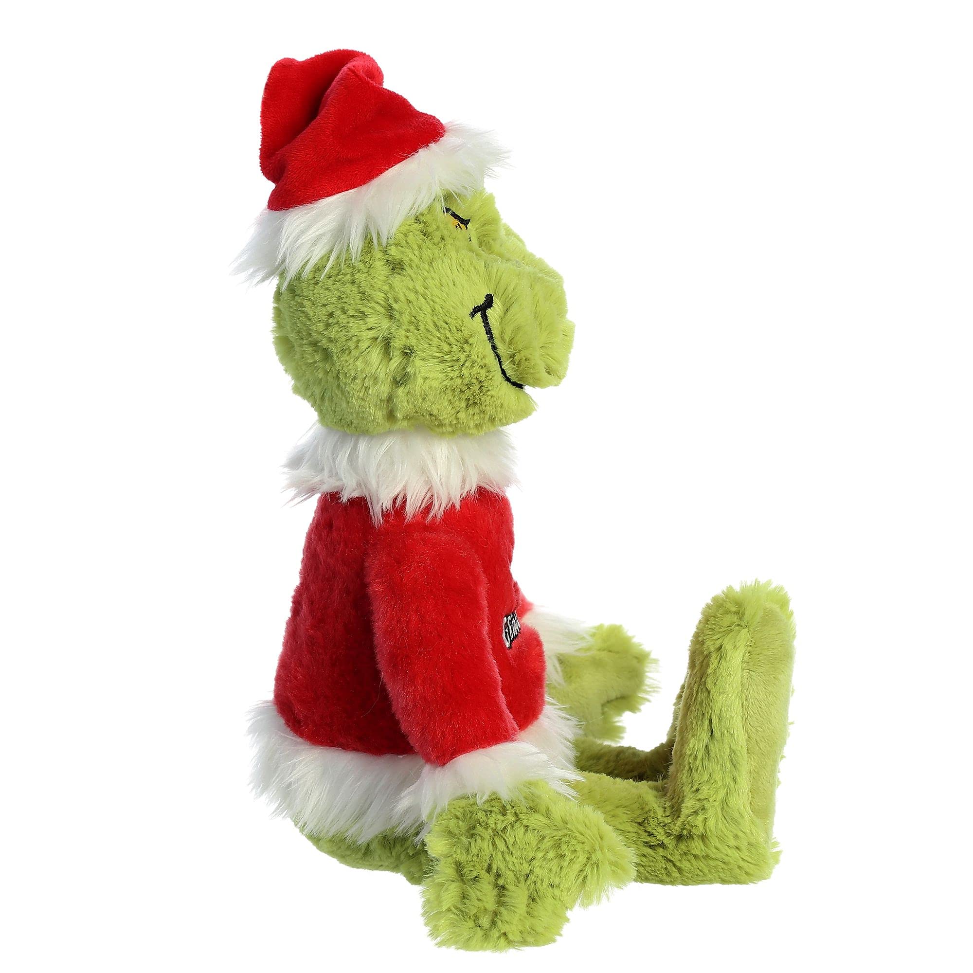 Officially Licensed Dr. Seuss The Grinch Stuffed Animal - 16 Inch Green Plush Toy for Christmas Decor & Gift (Merry Grinchmas Collection) | Perfect for Holiday Decorations, Kids Bedroom & Christmas Storytelling