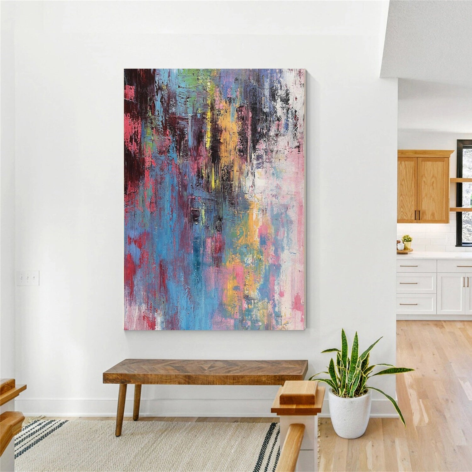 Vibrant Abstract Wall Art Painting #AB 472 - Modern Home Decor for Living Room, Bedroom & Office